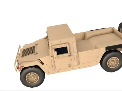 HMMWV M998 Desert 3D model