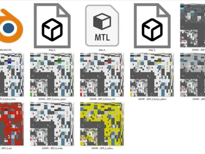 Safari Jeep Free low-poly 3D model