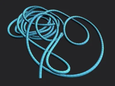 Garden Hose M02 Low-poly 3D model