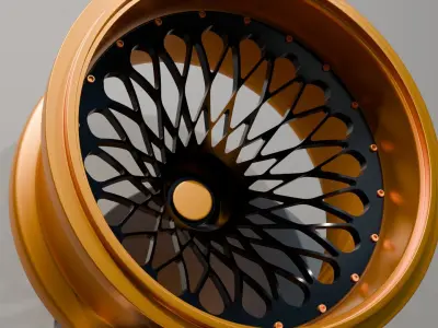 Sports car wheel  3D model