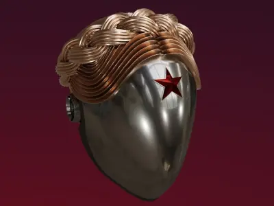 Atomic Heart Robotic Twins Helmet 3D print model purchase