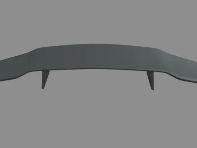 Car Spoiler 015 Low-poly 3D model