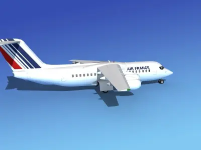 BAe 146-300 Air France 3D model