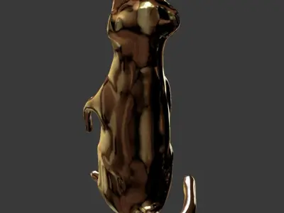 Meerkat golden Free 3D model