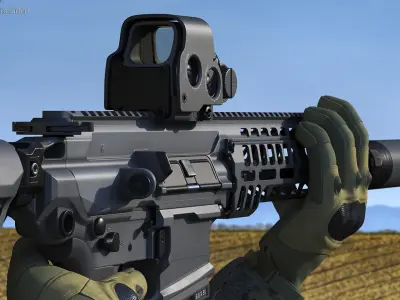 Multi Caliber Assault Rifle 3D model