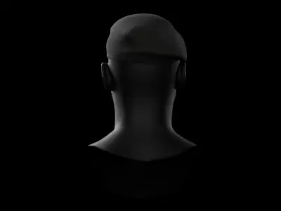Australian Army RAR Beret Game Ready Low Poly Low-poly 3D model