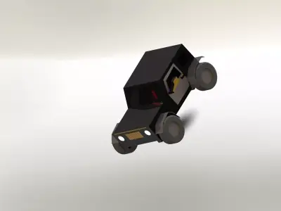 Concept jeep Free low-poly 3D model