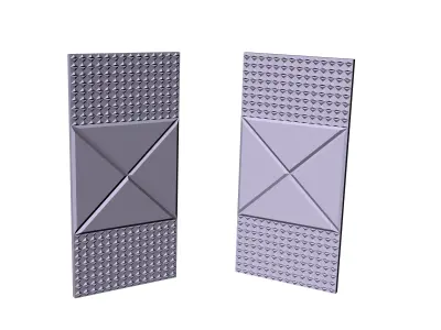 Decorative panel AND DOOR OO3 Free 3D print model