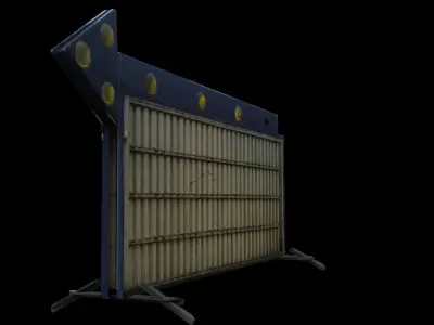 Derelict Road Sign Free low-poly 3D model