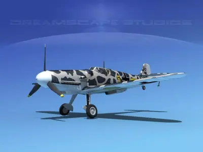 Messerschmitt BF-109 V19 3D model