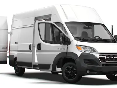 RAM Promaster Van L3H3 HQ Interior 2023 3D model