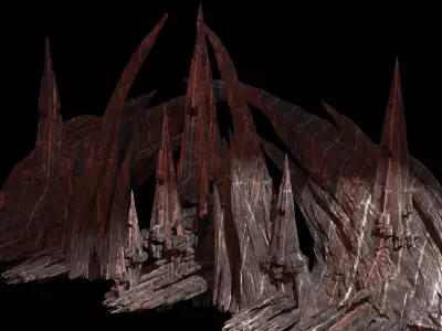 River styx Rocks 3D model