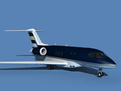 Hawker Siddley 4000 V11 3D model