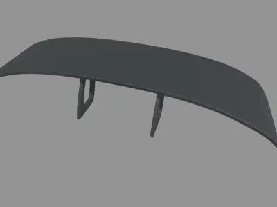 Car Spoiler 017 Low-poly 3D model