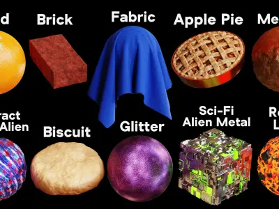 Blender Procedural Material Pack 12 Texture