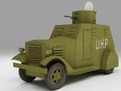 Armured Car Bilbao - Spanish Civil War 3D model