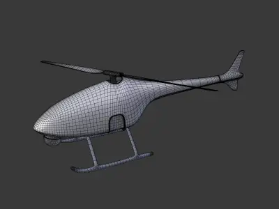 Drone VTUAV Low-poly 3D model