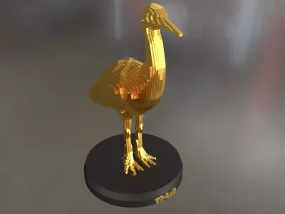 Parametric Crane Low-poly 3D model