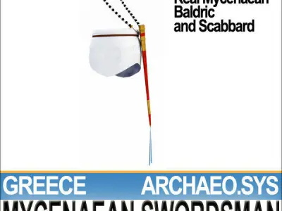 Ancient Greek Mycenaean Swordsman Set Poser Daz 3D model