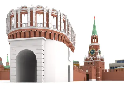 Kremlin Moscow 3D model