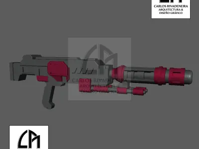 GUNDAM COMPLETE SET OF BLASTERS 3D print model purchase