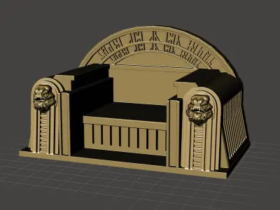 Star Wars Inspired Boba Fetts Jabba Palace Throne 3-75 Scale 3D print model purchase