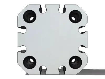 Cilindro Pneumatico SMC CD55B25 20 Pneumatic Cylinder 3D model