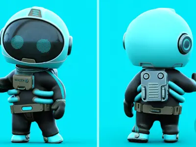 SPACE MAN-03 RIGGED 3D model