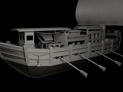 Egypte Boat 3D model