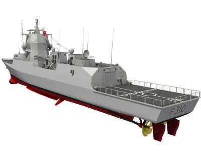 FRIDTJOF NANSEN NORWEGIAN FRIGATE 3D model