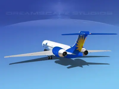 McDonnell Douglas MD-87 Allegiant 3D model
