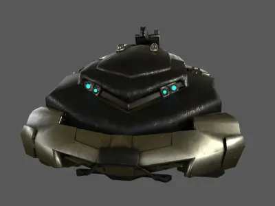 SIC FI WAR TANK Low-poly 3D model