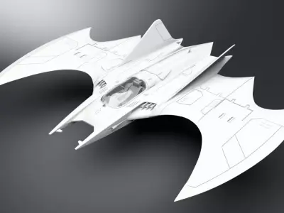 Batwing flash Scale Model 3D print model