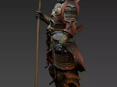 20- Chinese style - Night fork sea patrol 3D model