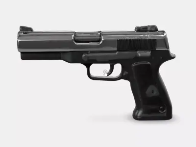 SleekHeavyLaserPistol Low-poly 3D model