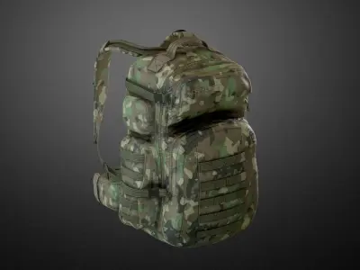 Backpack 04 Low-poly 3D model