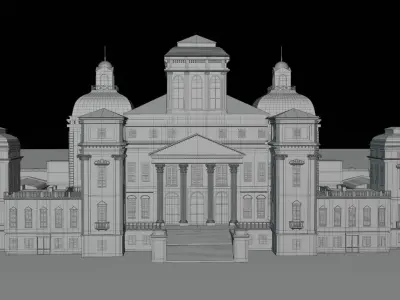 Castello di Racconigi - High-Quality 3D model