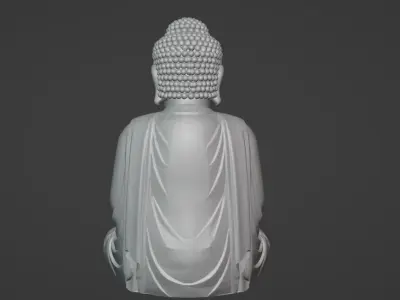 The Buddha model statue 3D model