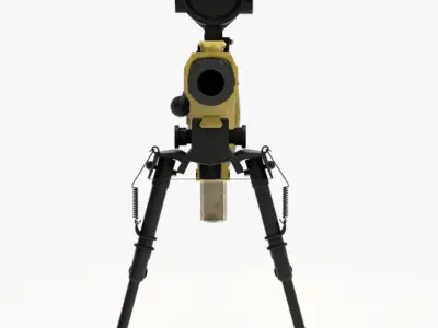 FN Ballista rifle Low-poly 3D model