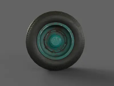 TYRE 3D model PBR tire Low-poly 3D model