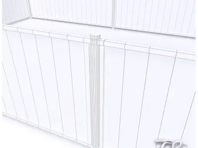 FENCE NOVE TILEABLE 3D model
