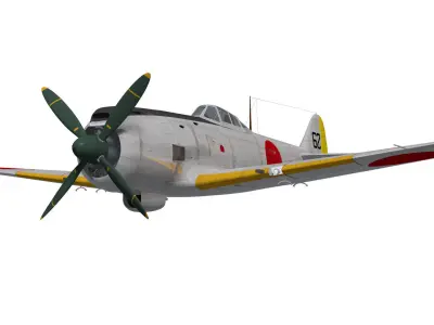 Nakajima Ki-84 Hayate 3D model