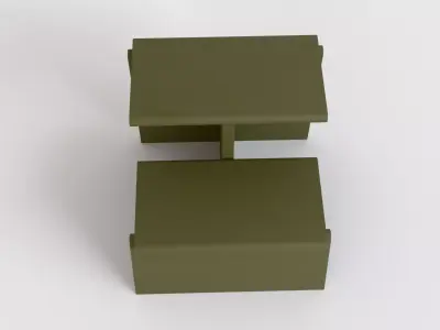 Jut Step Stool Free 3D model