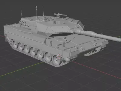 Leopard 2A4 Krauss Maffei Wegmann Free 3D print model