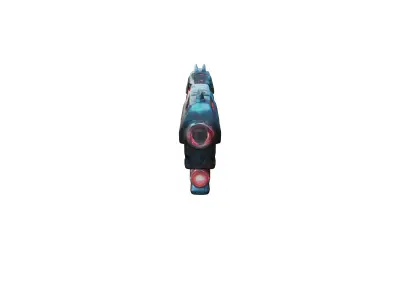 scifi laser hand gun only high quality 3D model