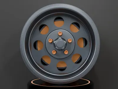 Car rim wheel 3D model