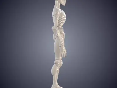 Sci Fi Female Robot Statue pm-854 3D print model