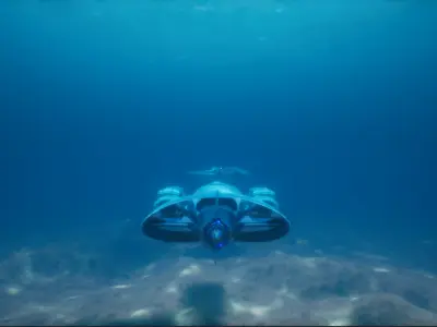 Sci-Fi Submarine  3D model