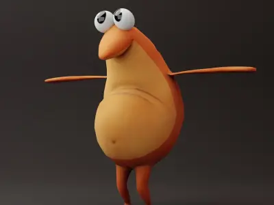 SpongeBob Fish - Incidental 70 Free low-poly 3D model