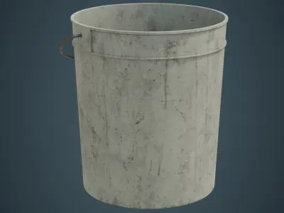 Bucket 2B Low-poly 3D model